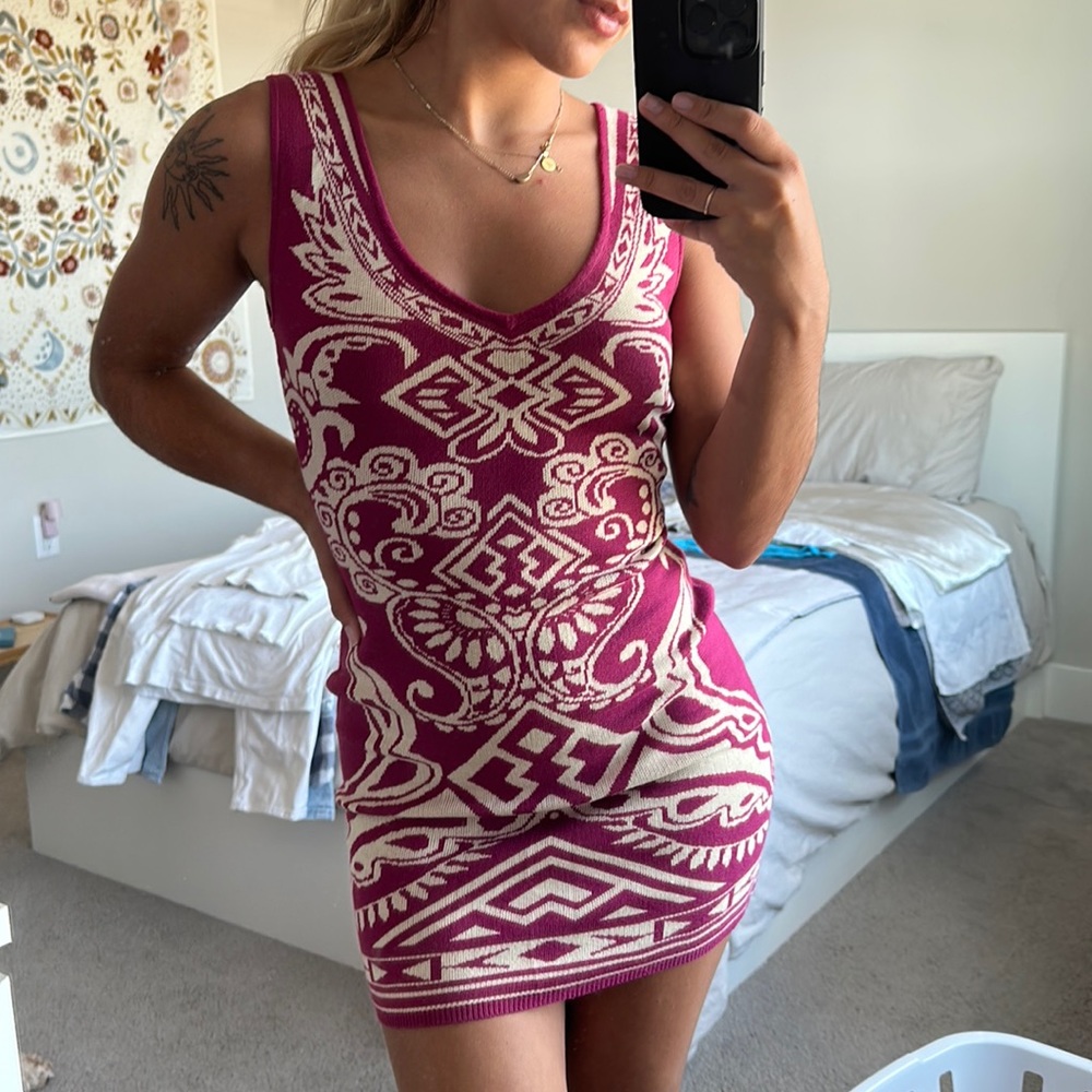 Pink & Cream Dress